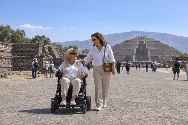 Familia en Teotihuacán
