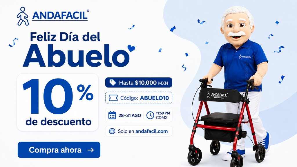 Día del Abuelo ANDAFACIL — 10% con código ABUELOS10