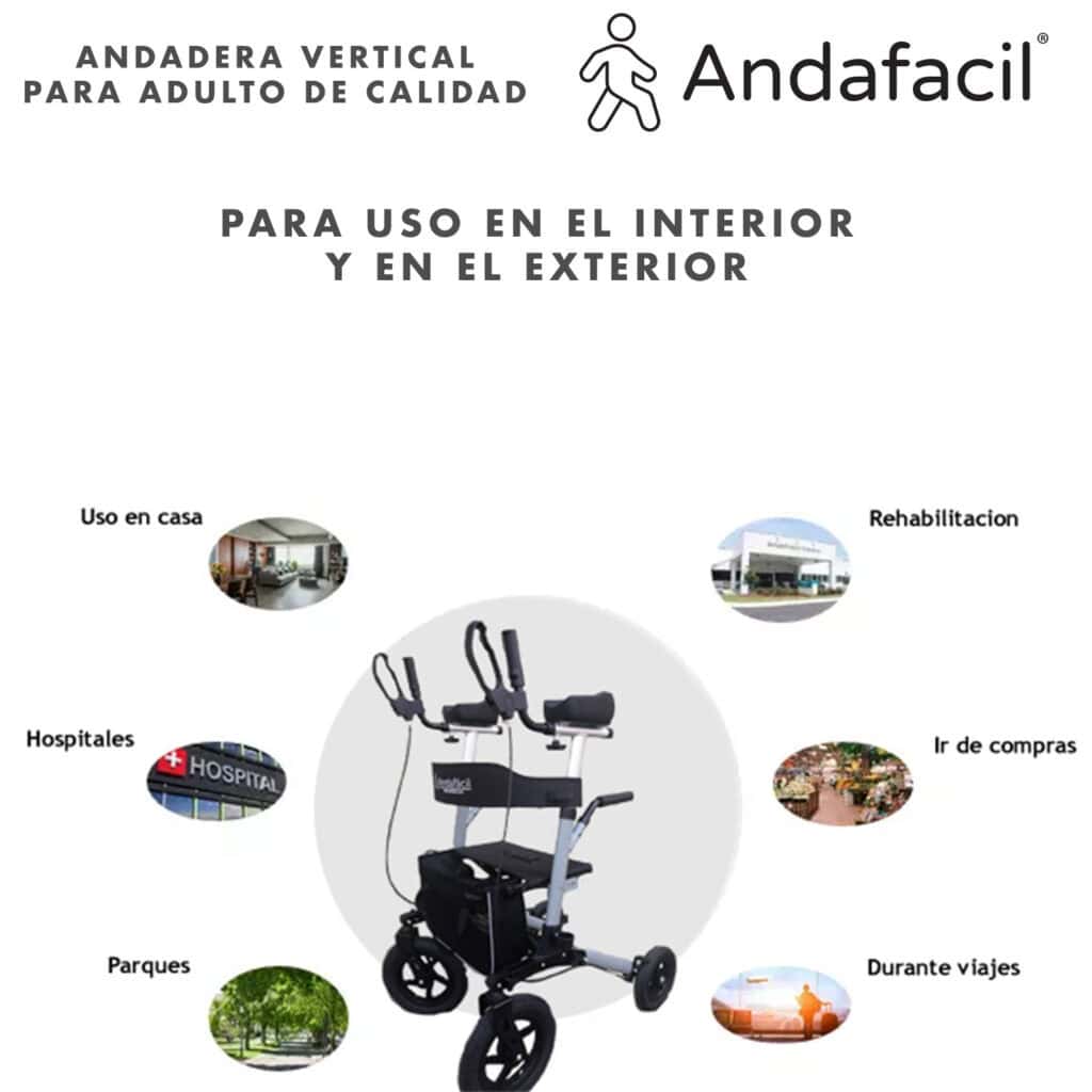 Andafacil® Andadera Vertical para adultos mayores