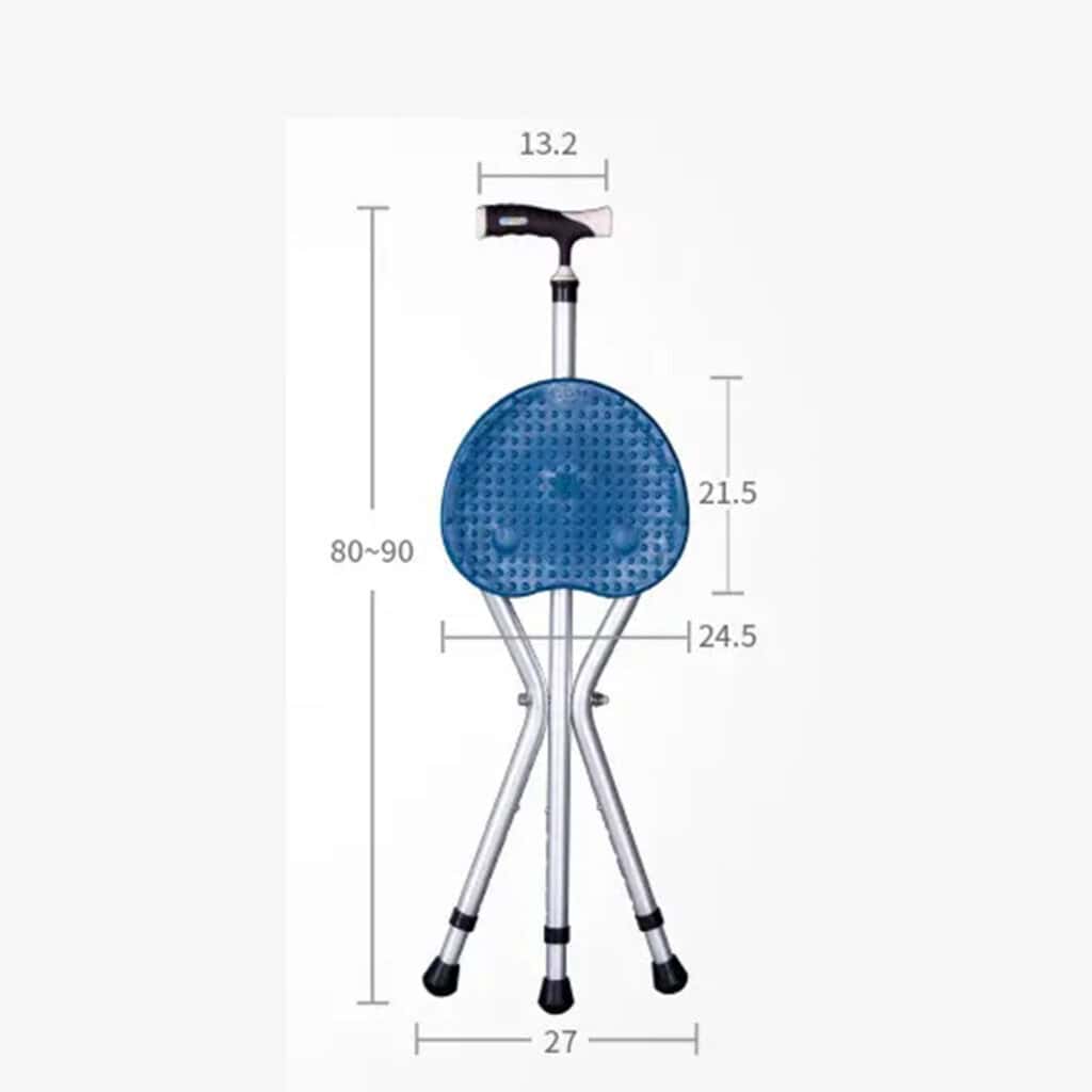 Andafacil® Bastón Plegable con Asiento Portátil para Viaje