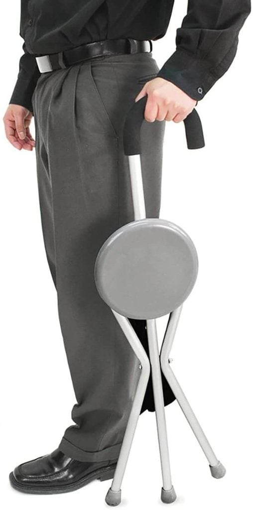 Andafacil® Bastón Plegable con Asiento Portátil para Viaje
