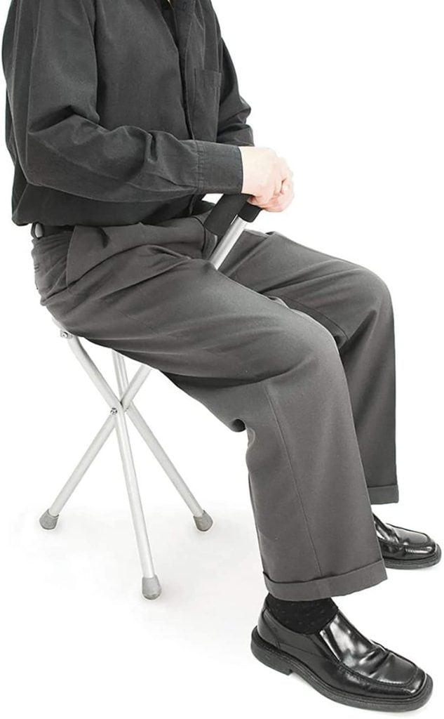 Andafacil® Bastón Plegable con Asiento Portátil para Viaje