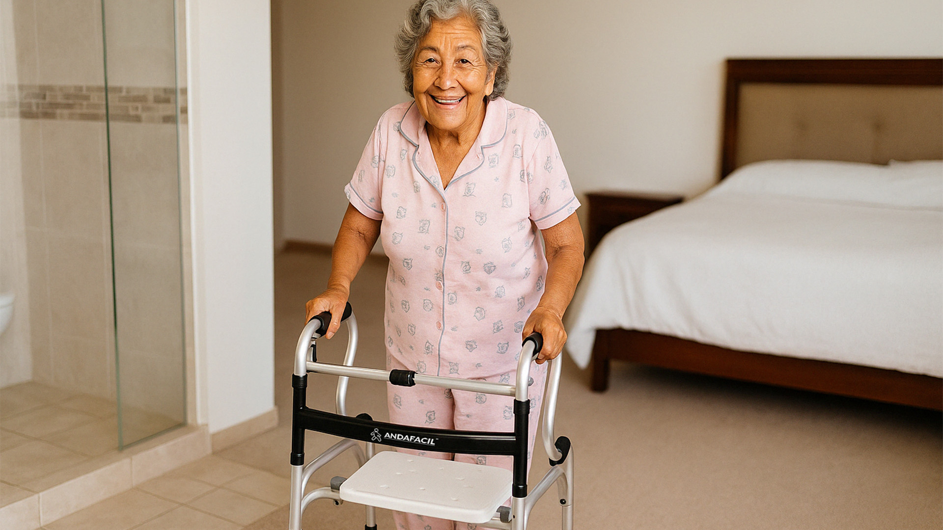 Andafacil® Andadera Ortopedica Vertical Andafacil con Ruedas Ergonomica