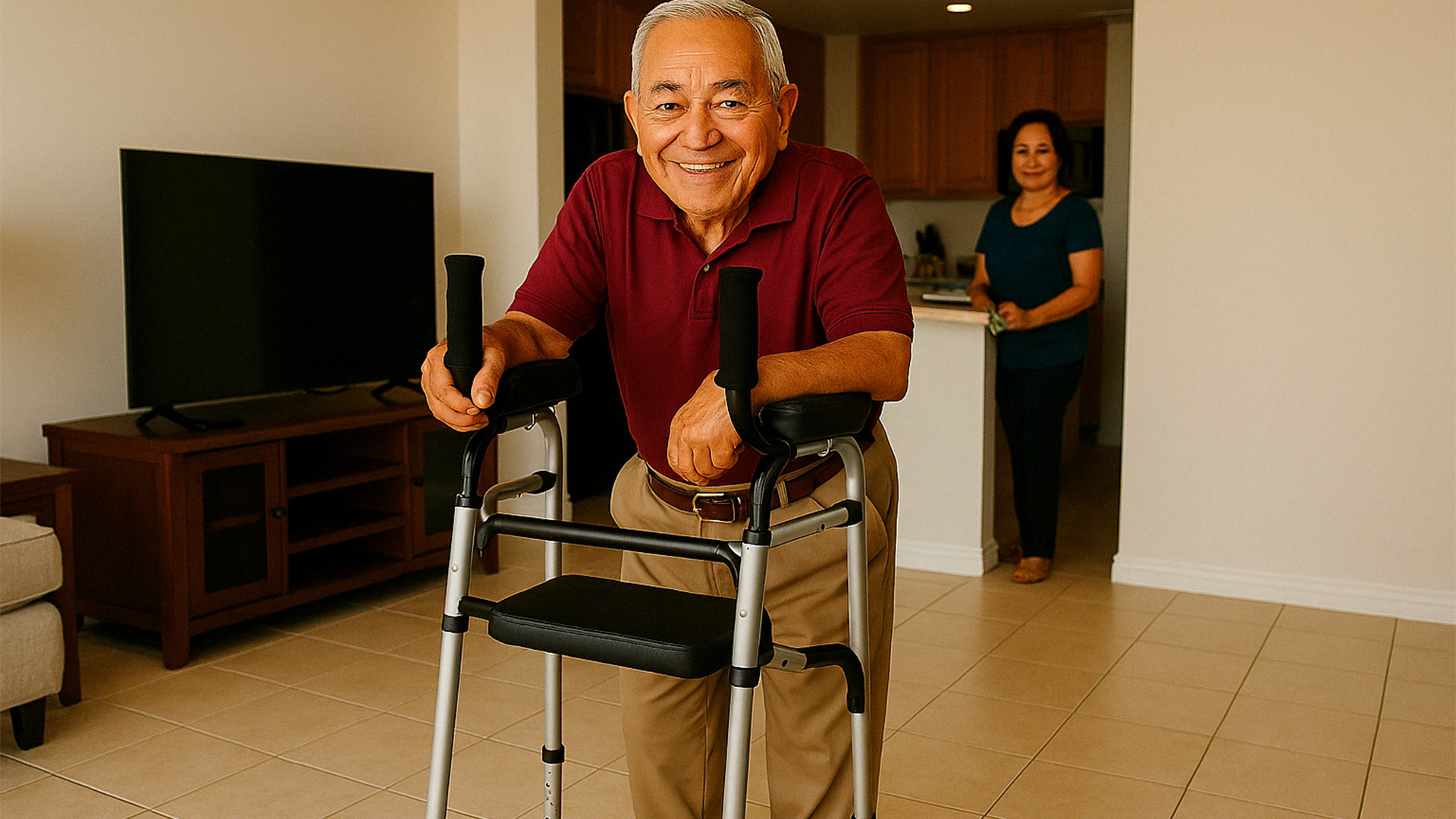 Andafacil® Andadera Ortopedica Vertical Andafacil con Ruedas Ergonomica