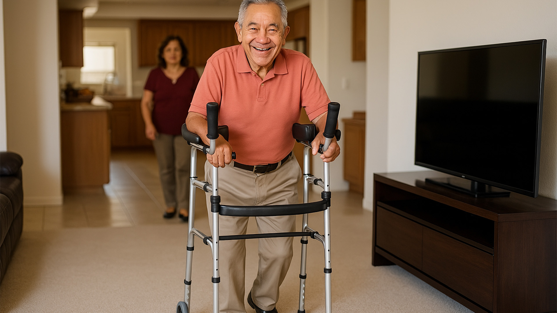 Andafacil® Andadera Ortopedica Vertical Andafacil con Ruedas Ergonomica