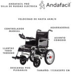 Andafacil Pro Silla de Ruedas Electrica