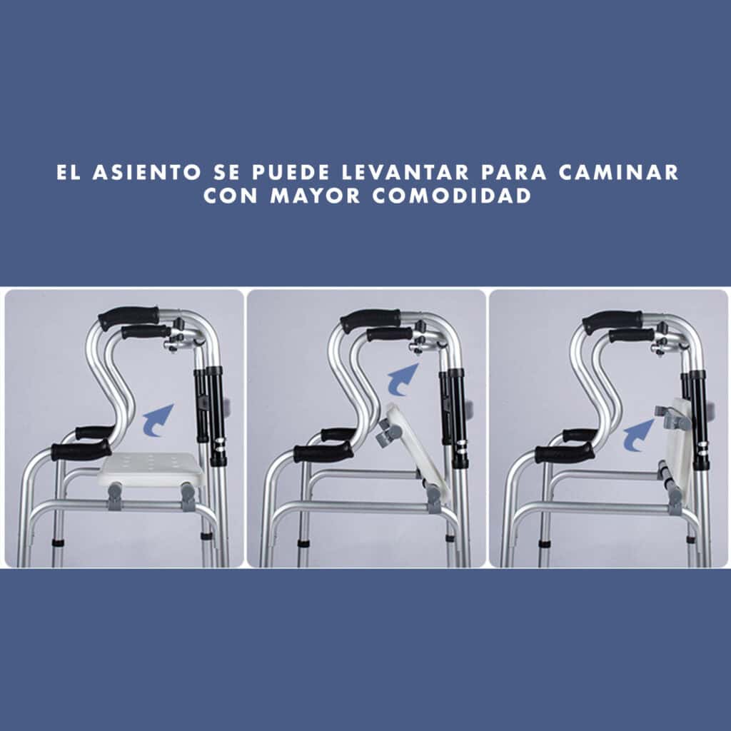 Andafacil® Andadera Ortopédica con Asiento 2 en 1 Andafácil - Andadera y Silla de Baño