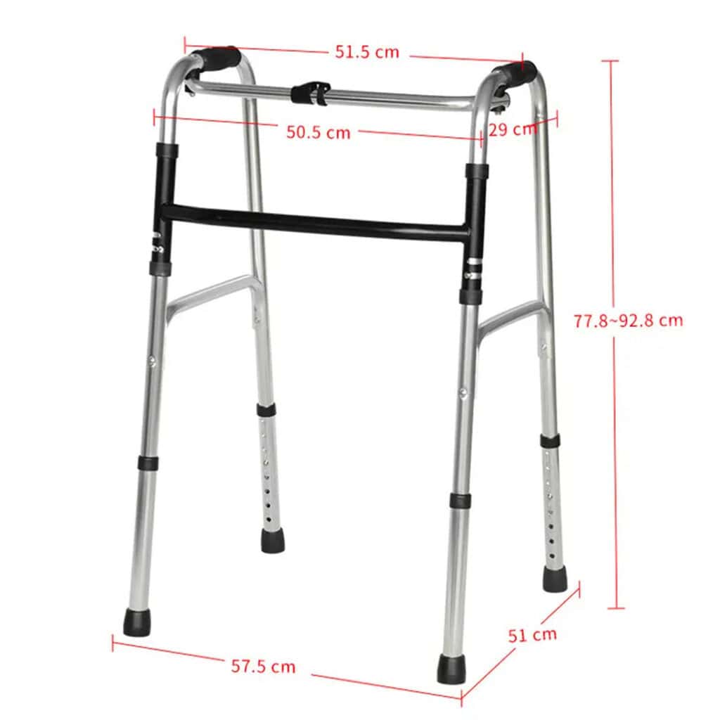 Andafacil® Andadera Ortopédica Plegable Andafácil de Aluminio Extra Fuerte para Adulto