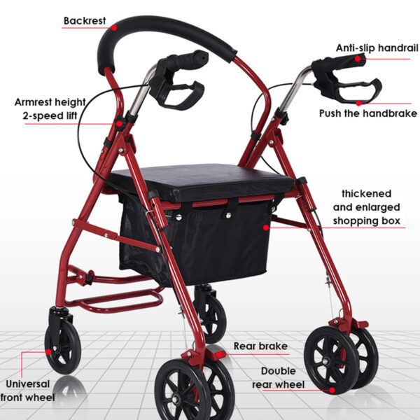 Andafacil Rollator 2 en 1 Portatil