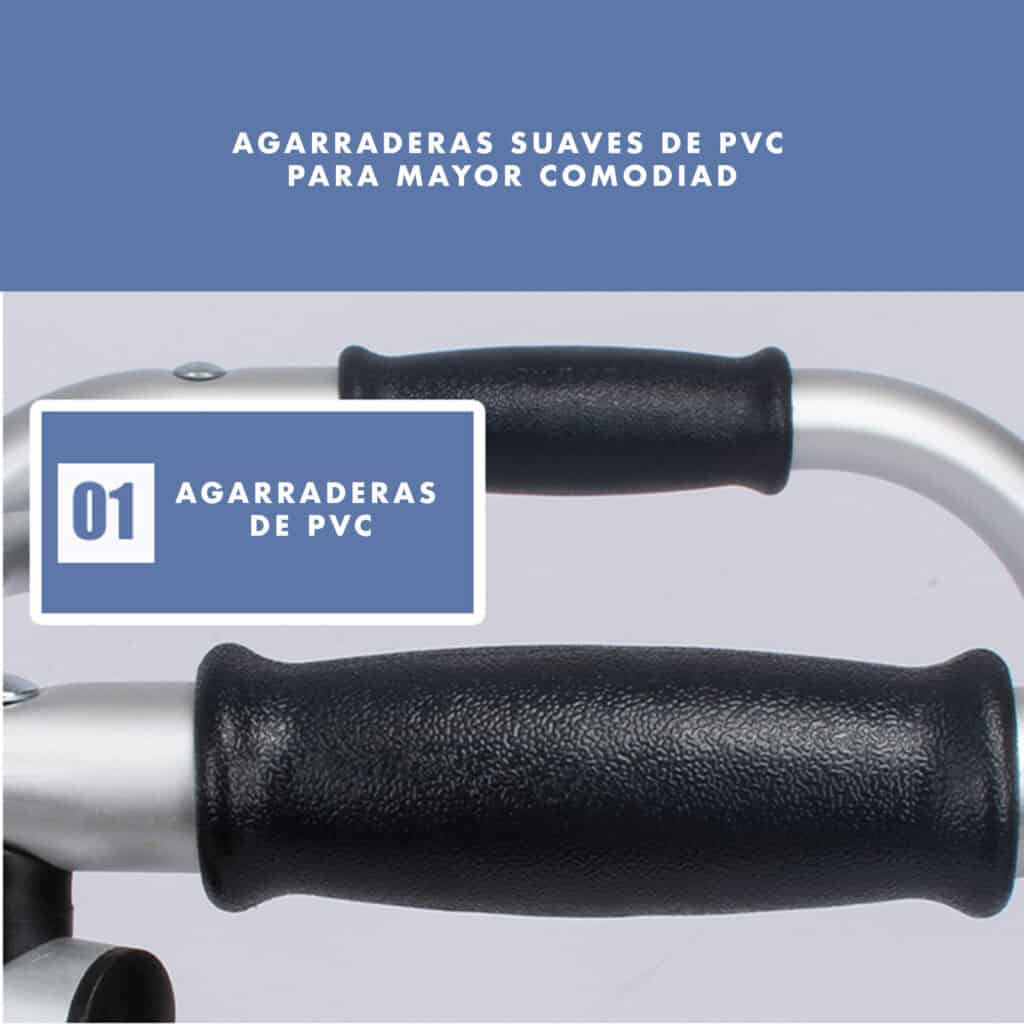 Andafacil® Andadera Ortopedica de Acero para Adulto | Portatil, Plegable, Reforzada