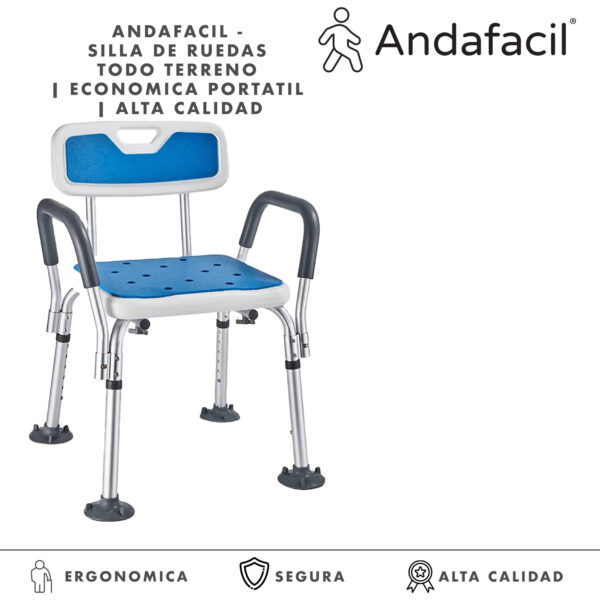 Andafacil Silla para Baño Extra Resistente