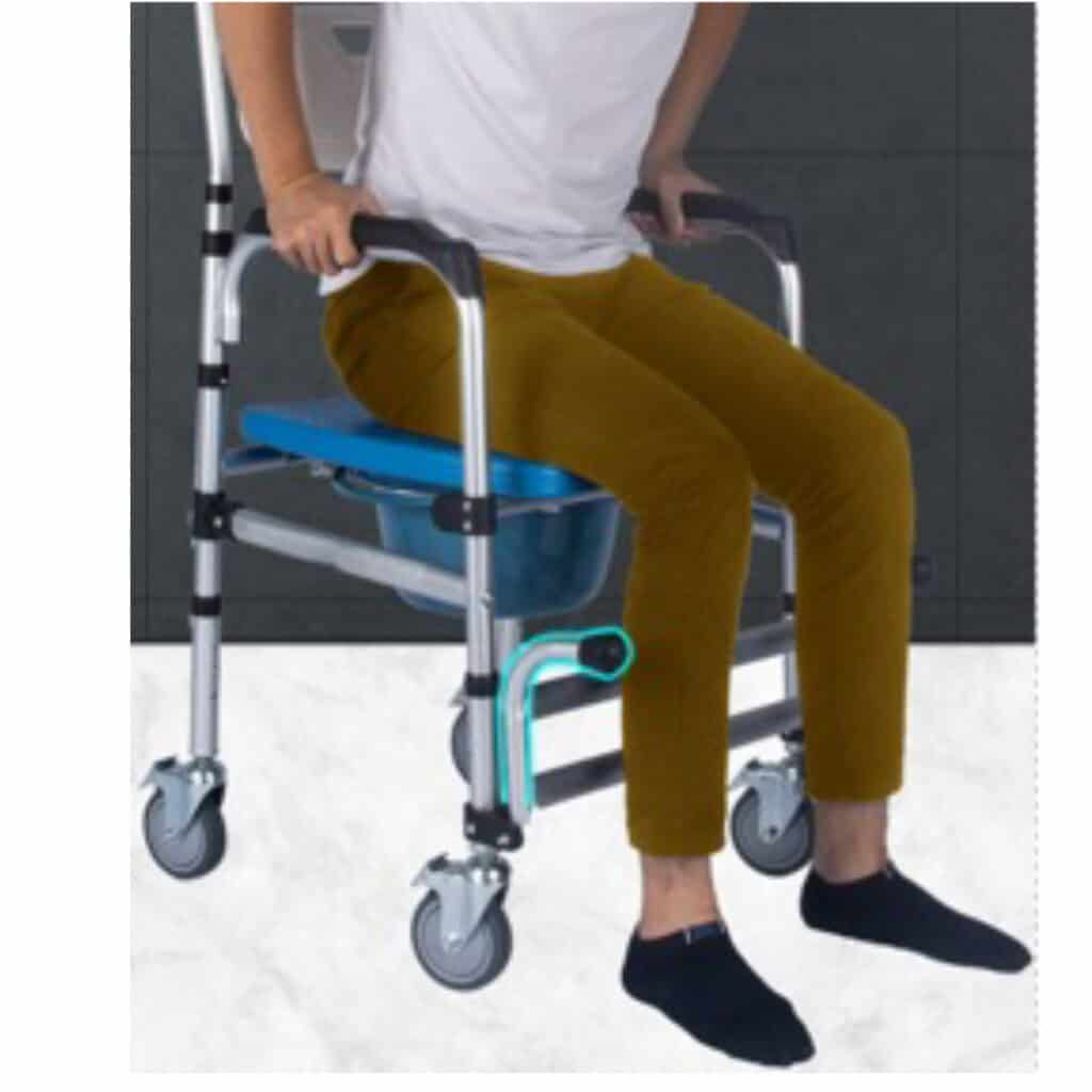 Andafacil® Silla de Traslado y para ducha con Baño | Adultos Mayores