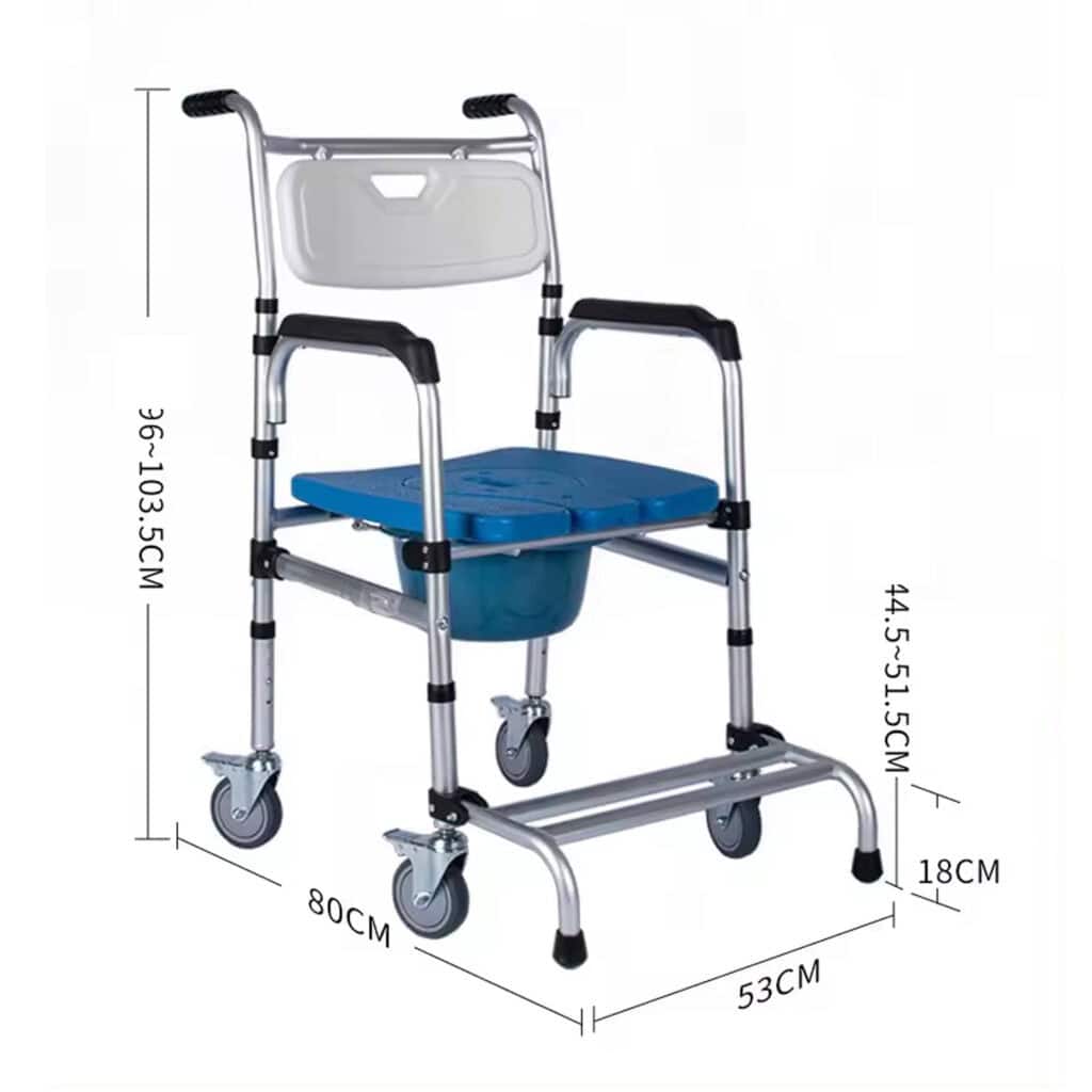 Andafacil® Silla de Traslado y para ducha con Baño | Adultos Mayores
