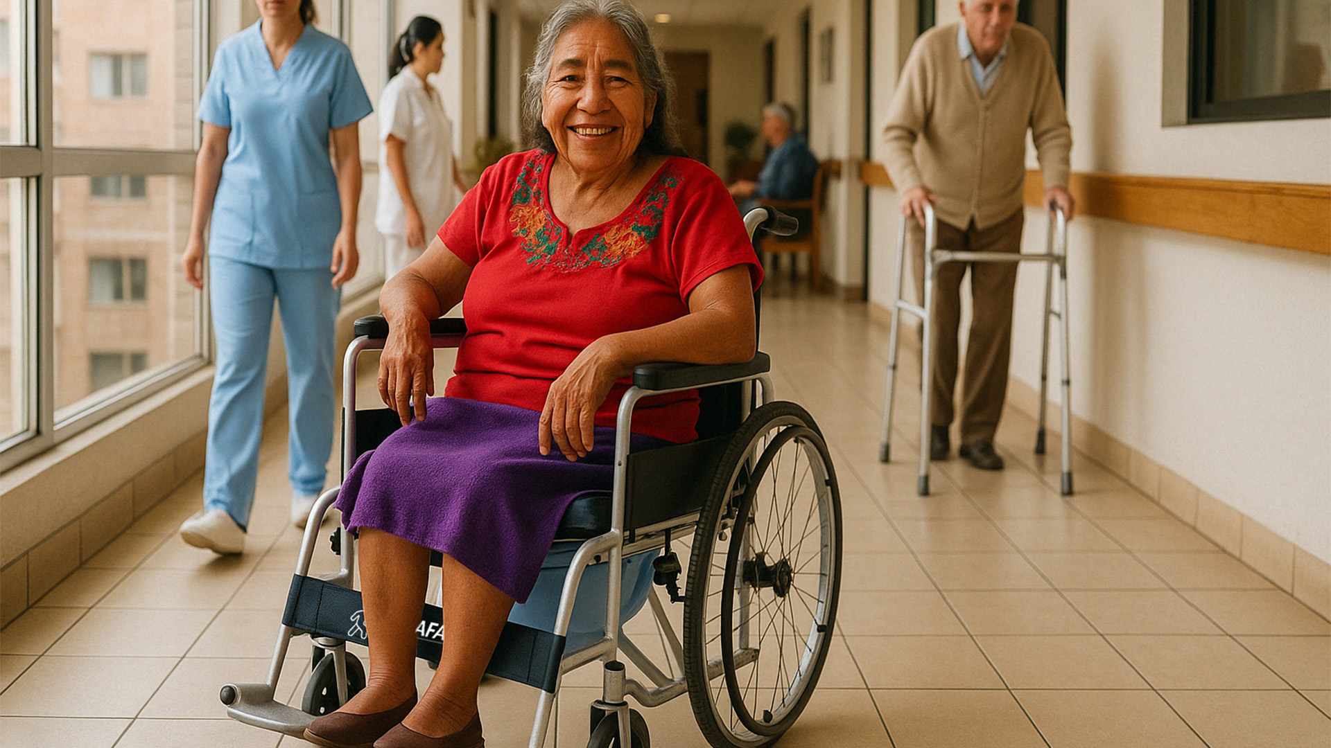 Andafacil® Silla de Ruedas con Cómodo Asiento de Baño | Plegable, Portátil y Ergonómica