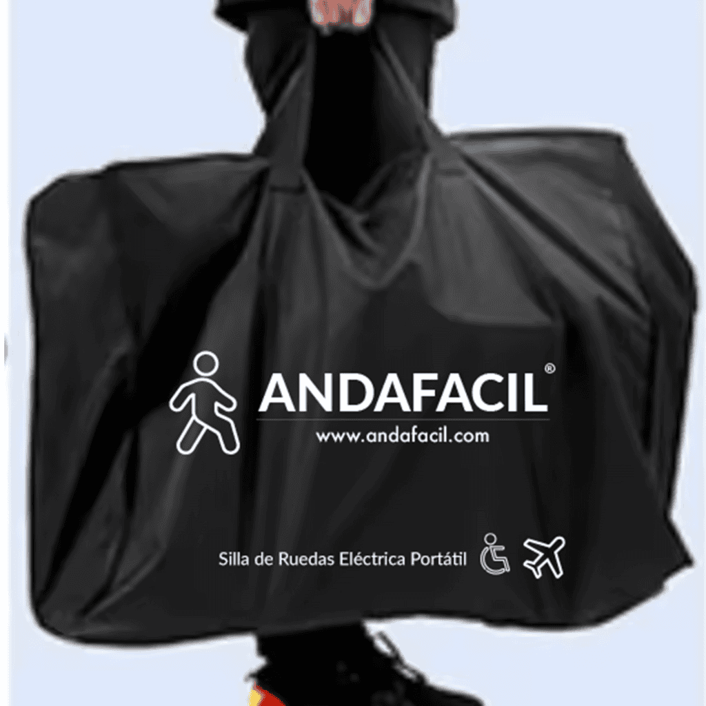 Andafacil® EasyGo Silla de Ruedas Eléctrica Portátil para Viaje Ligera