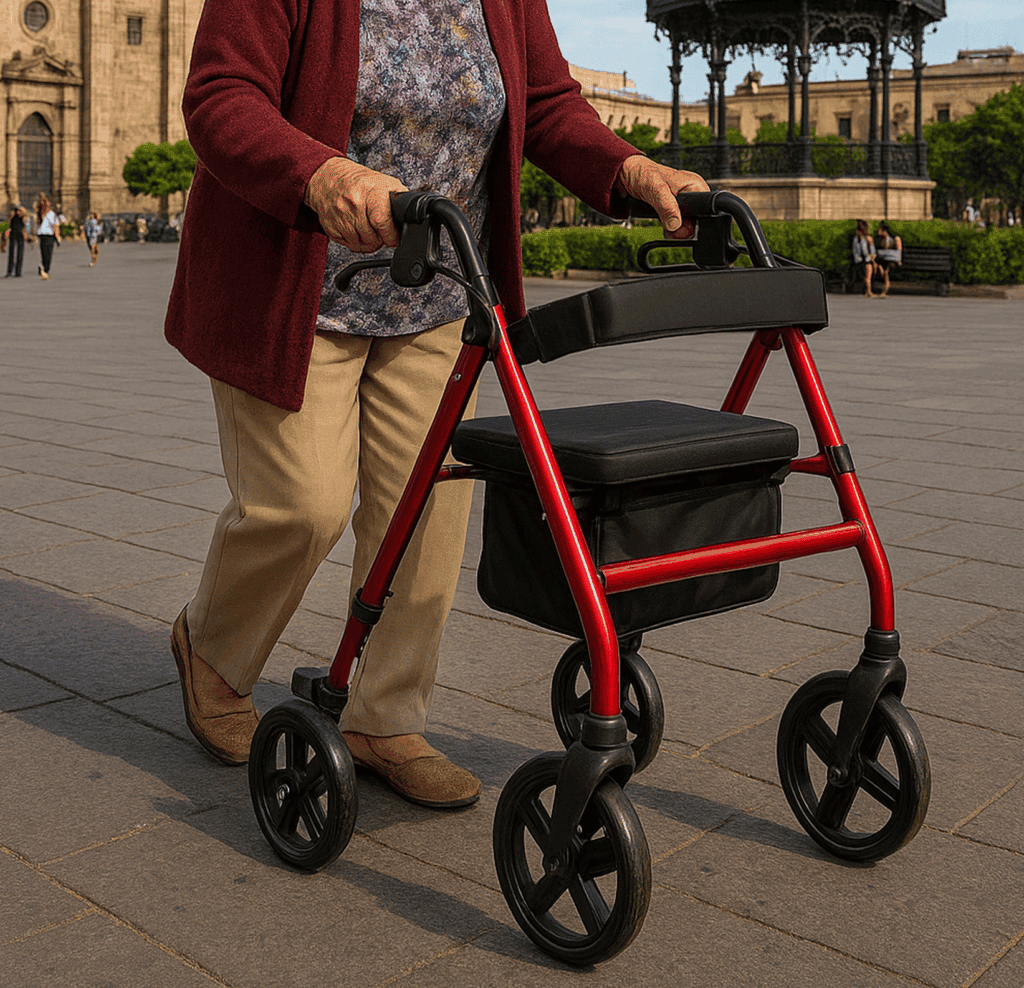 Andafacil Rollator 2 en 1 con Asiento Estilo Europeo
