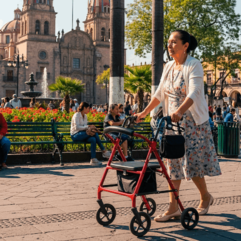 Andafacil Rollator 2 en 1 con Asiento Estilo Europeo