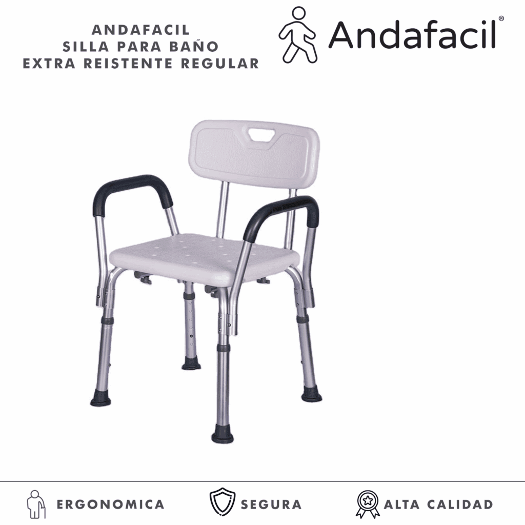 Andafacil® Silla para Baño Extra Resistente Regular