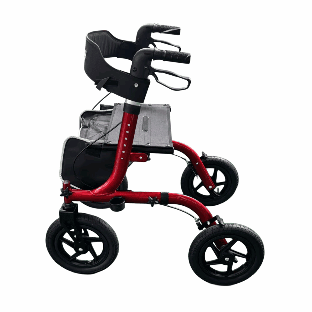 Andafacil® Rollator Todo Terreno con Llantas de 30cm y asiento | Para interiores y exteriores | Diseñado para México