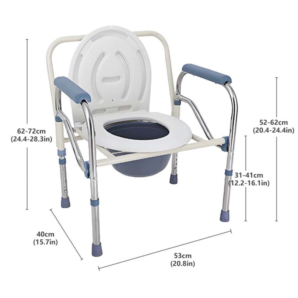 Andafacil® Silla para Baño con Comodo 3 en 1