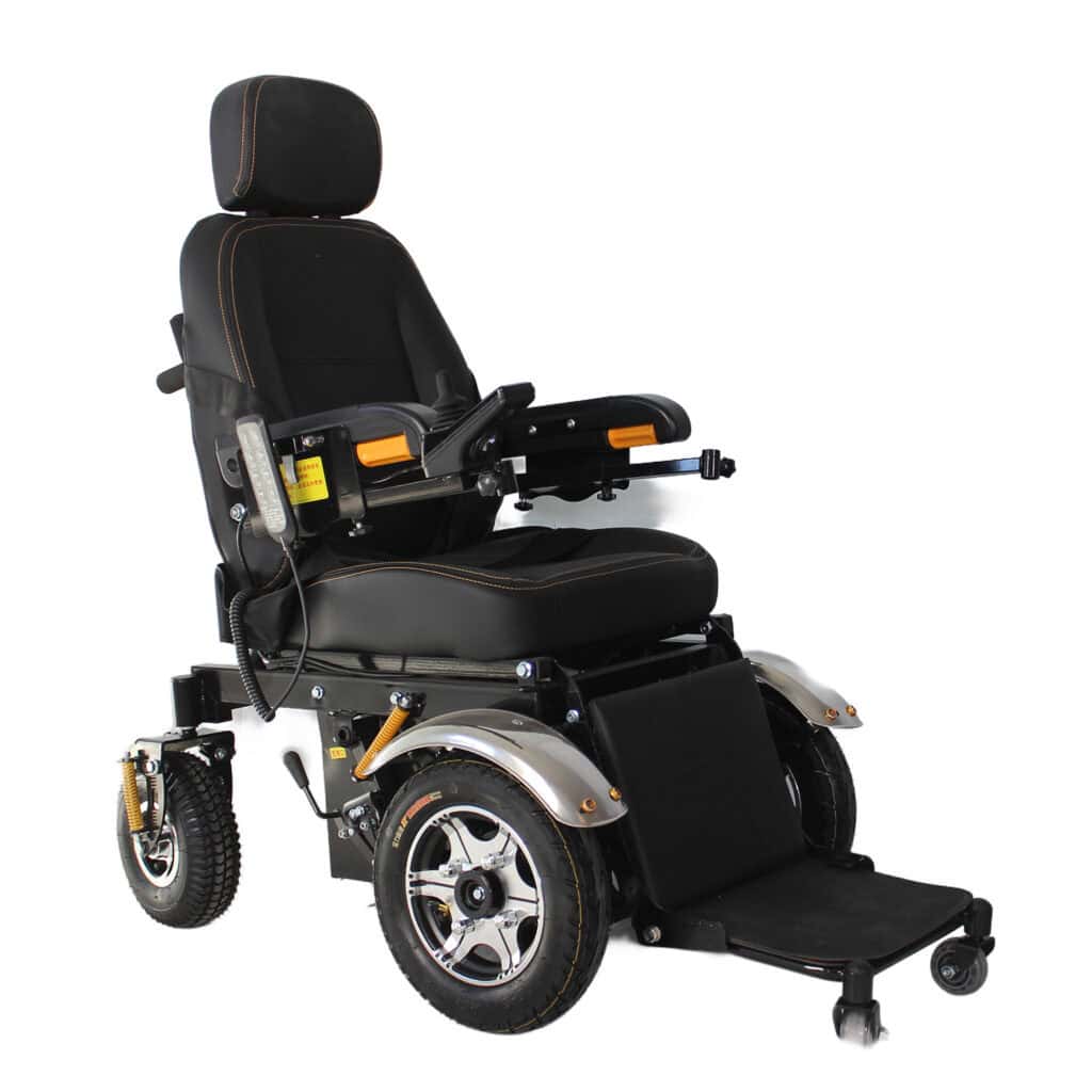 Andafacil® – StandUp Pro – Silla de Ruedas Eléctrica | Plegable, Reclinable y con Función para Pararse