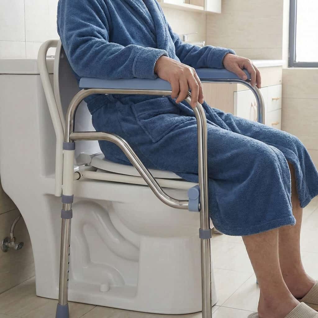 Andafacil® Silla para Baño con Comodo 3 en 1
