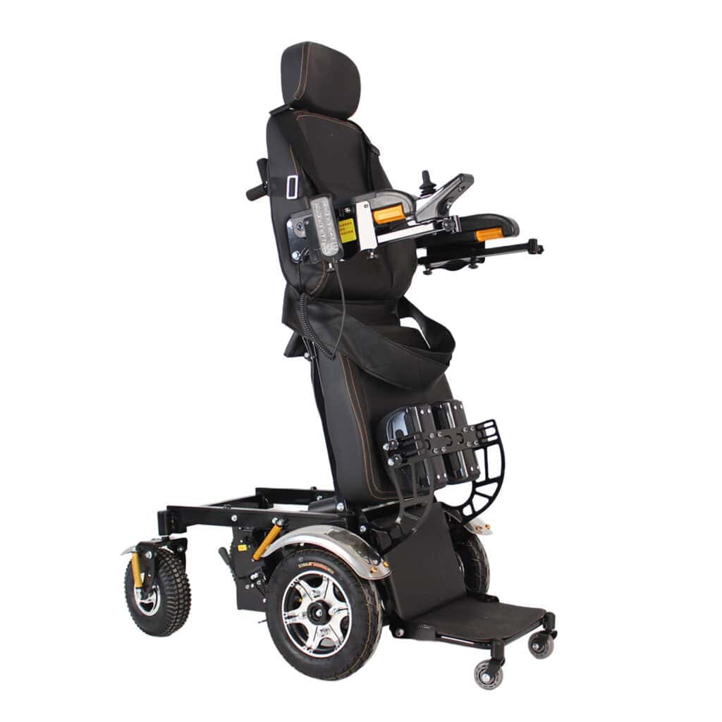 Andafacil® – StandUp Pro – Silla de Ruedas Eléctrica | Plegable, Reclinable y con Función para Pararse