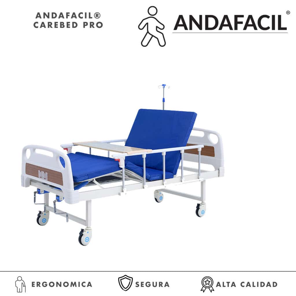 Andafacil® – CareBed Pro – Cama de Hospital Multifuncional | Ajustable, Ergonómica y de Alta Calidad