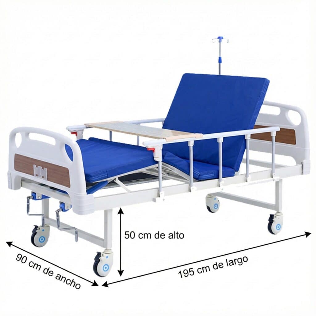 Andafacil® – CareBed Pro – Cama de Hospital Multifuncional | Ajustable, Ergonómica y de Alta Calidad