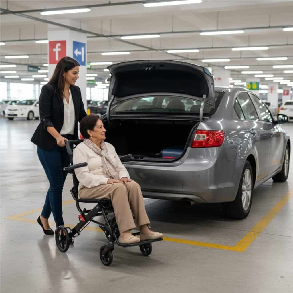 Andafacil® Silla de Traslado Ultraligera y Portátil Para Viajes