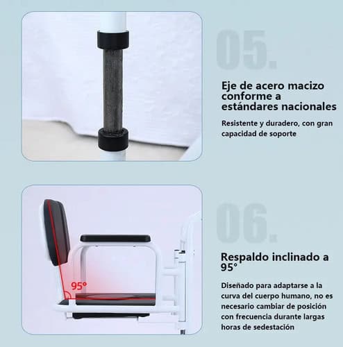 MoveSafe – Silla de Transferencia Hidráulica con Pedal Hidráulico, Mesa Integrada y Respaldo, Plegable, Hasta 200 Kg para Traslado Seguro de Pacientes