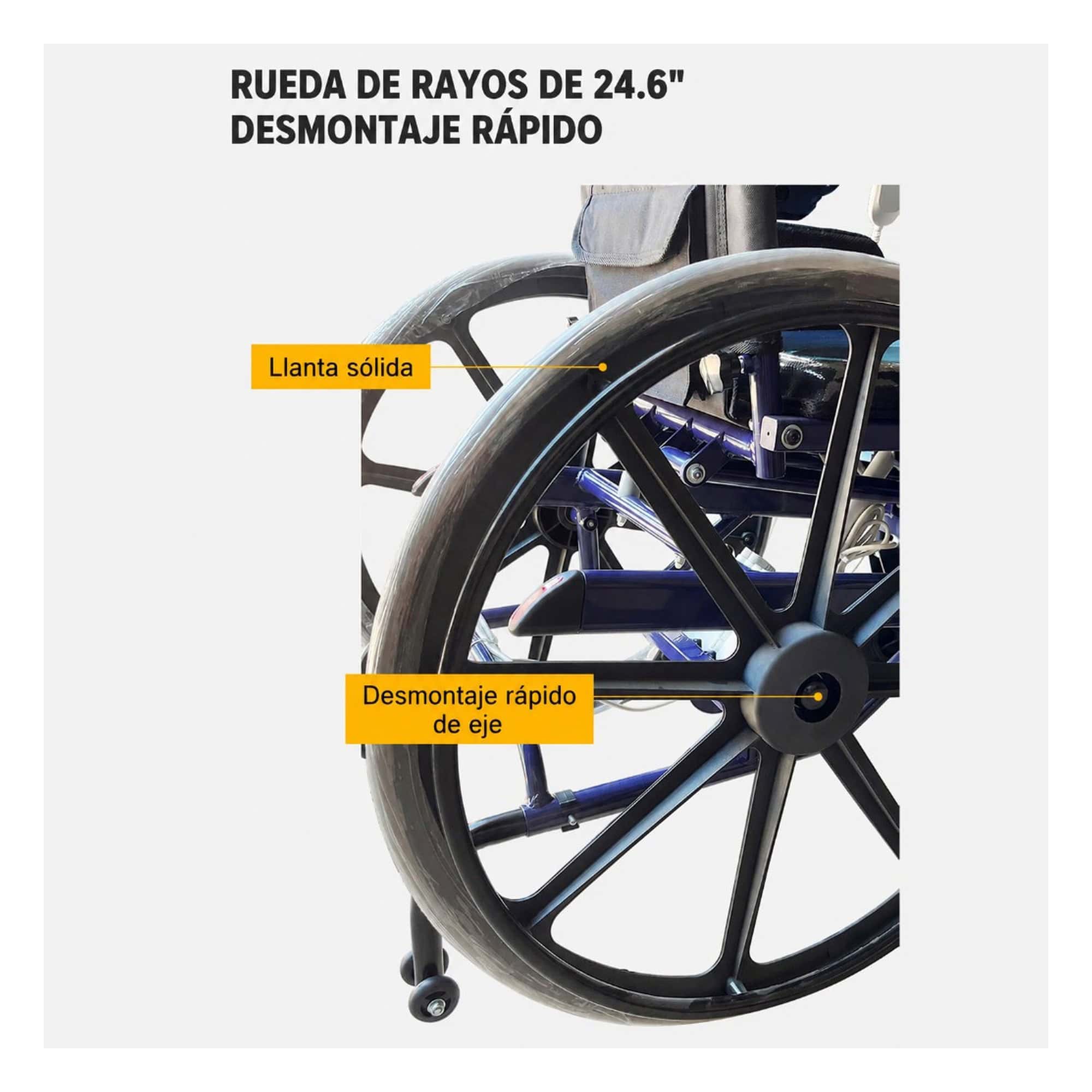 Andafacil® – StandUp Light – Silla de Ruedas Bipedestadora | Silla de Ruedas Manual con función eléctrica para pararse
