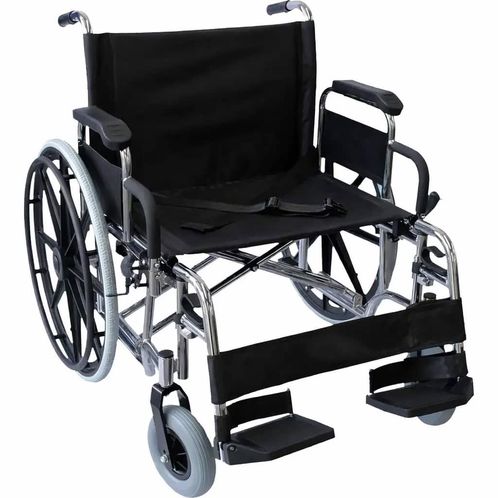 Clásica Plus – Silla de Ruedas Manual con Ruedas, Plegable, Hasta 200 Kg para Movilidad Diaria e Independencia
