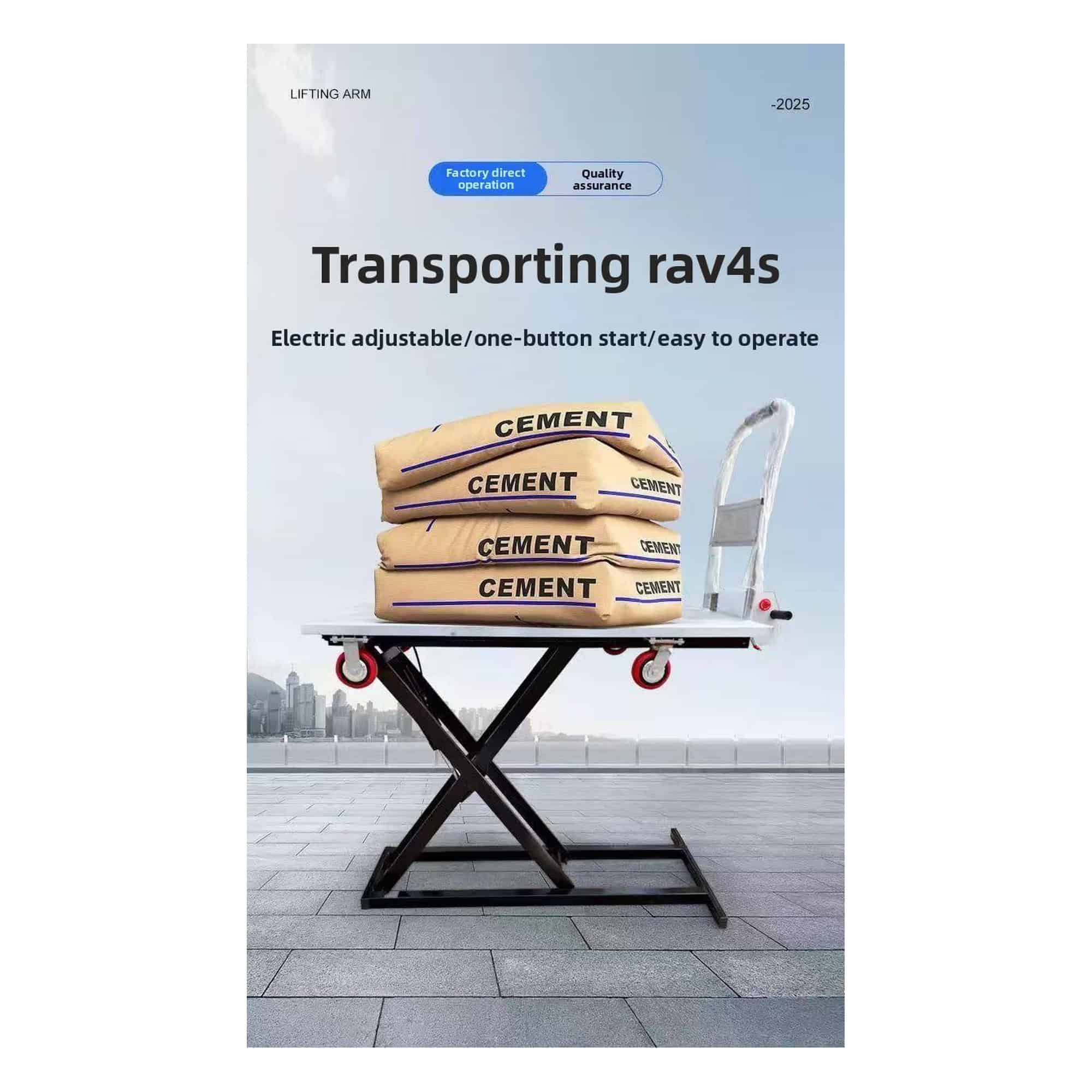Andafacil® EasyLoad – Plataforma Elevadora Hidráulica Eléctrica 300 kg