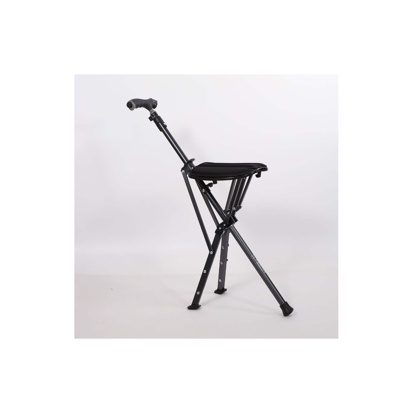 Andafacil® EasyRest – Bastón Extra Fuerte Plegable con Asiento y Luz