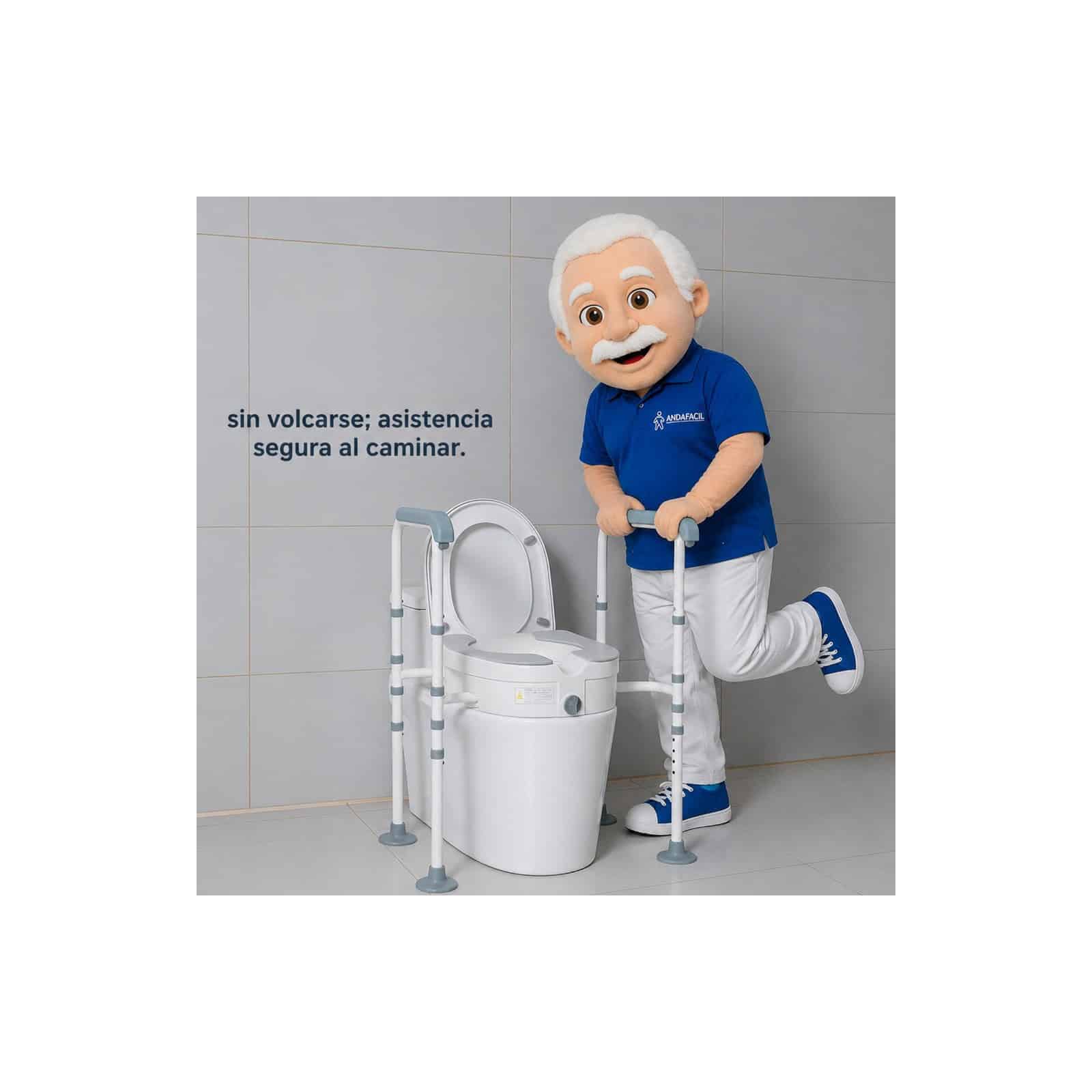 Andafacil® EasyRise – Elevador de Inodoro con Apoyabrazos Ajustable