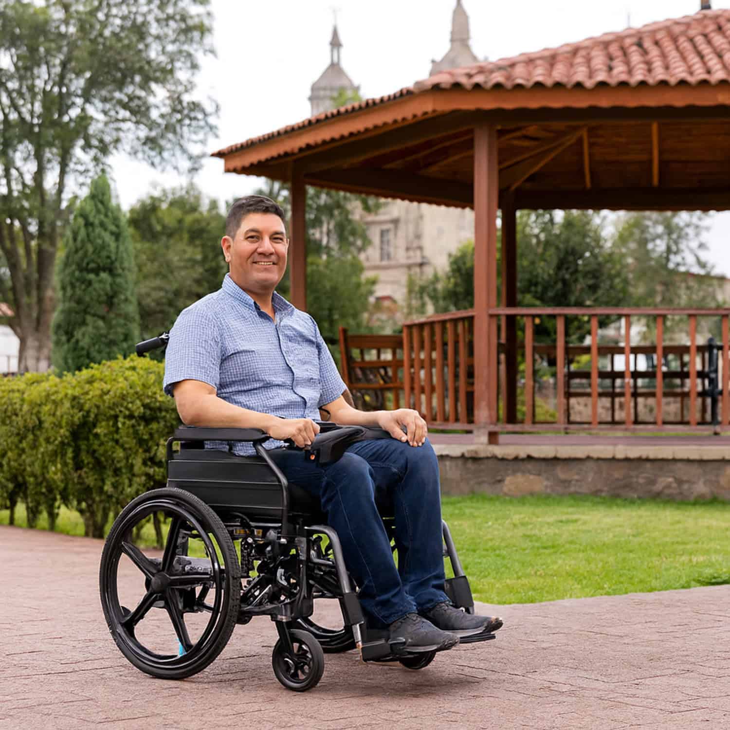 Andafacil® – DualDrive – Silla de Ruedas 2 en 1 | Eléctrica y Manual, Compacta y de Alta Calidad
