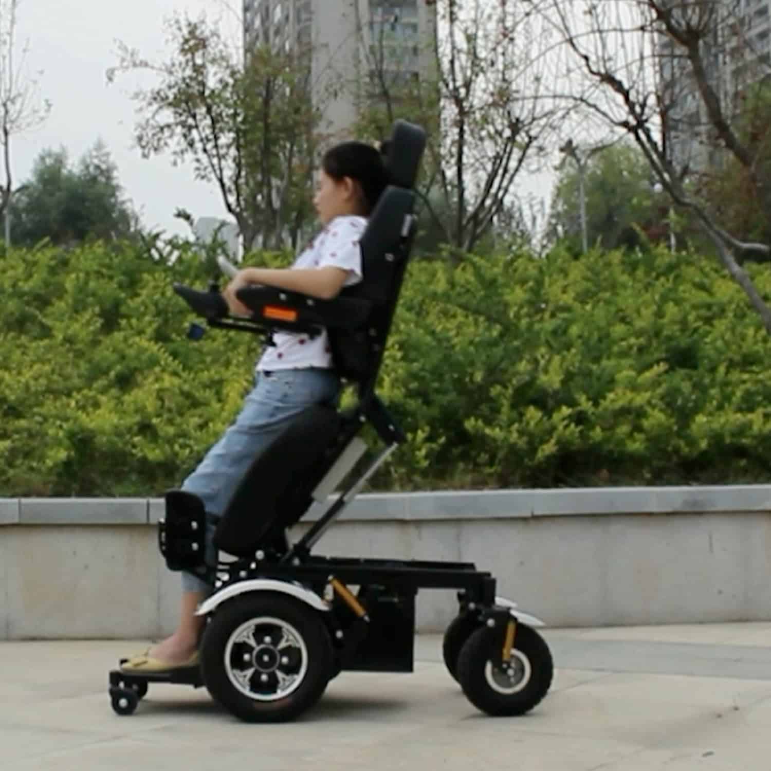 Andafacil® – StandUp Pro – Silla de Ruedas Eléctrica | Plegable, Reclinable y con Función para Pararse