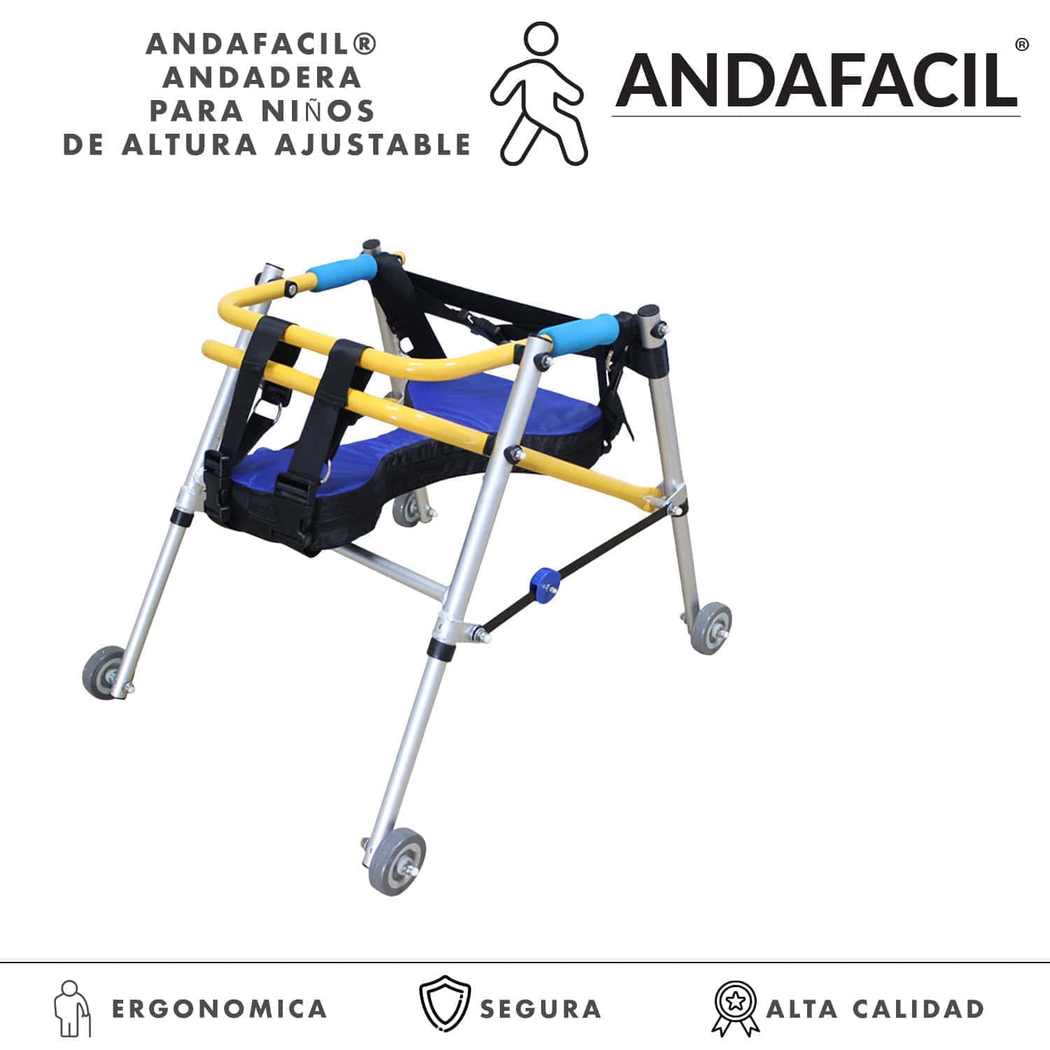 Andafacil® Andadera para niños de altura ajustable