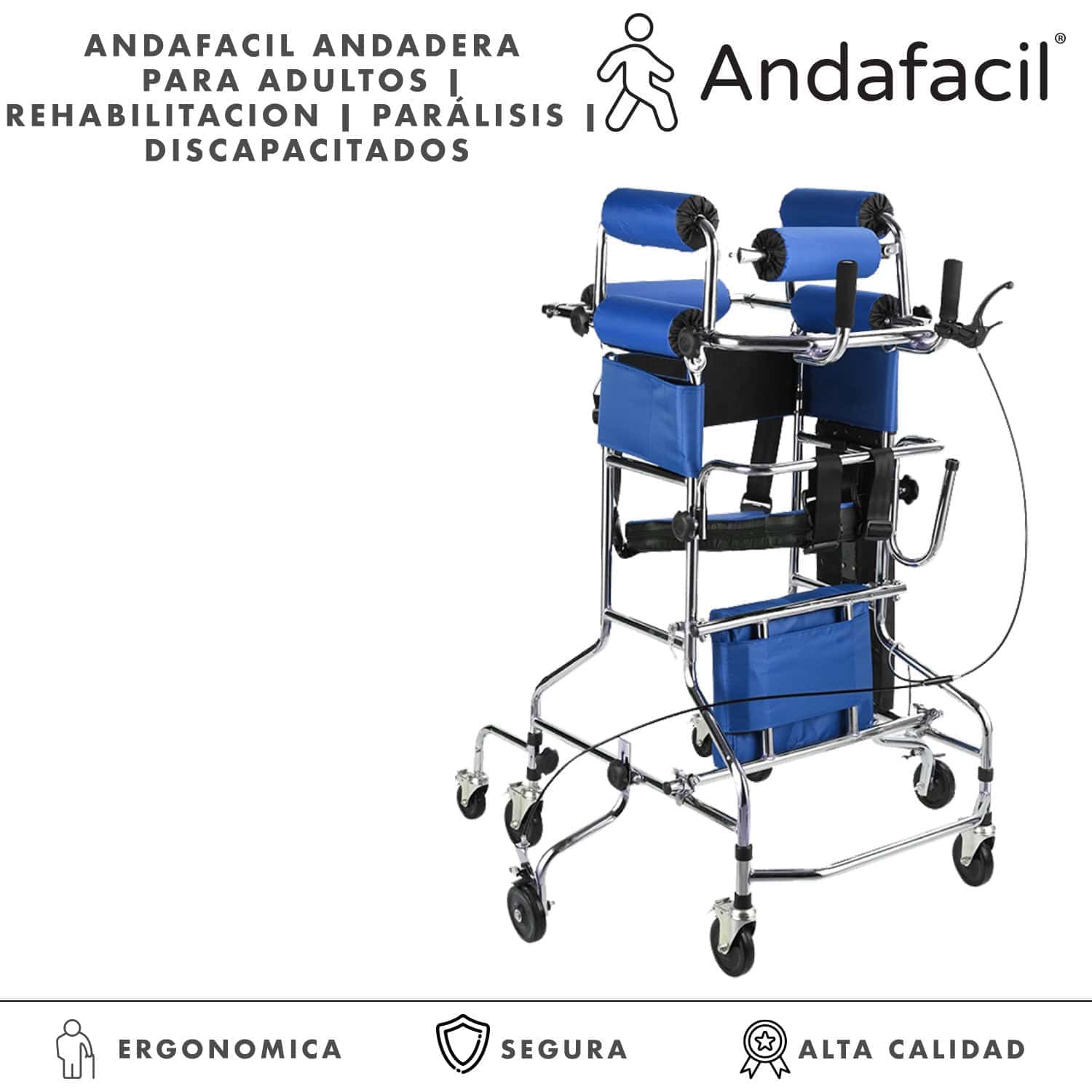 Andafacil® Andadera para Adultos | Rehabilitacion | Parálisis | Discapacitados