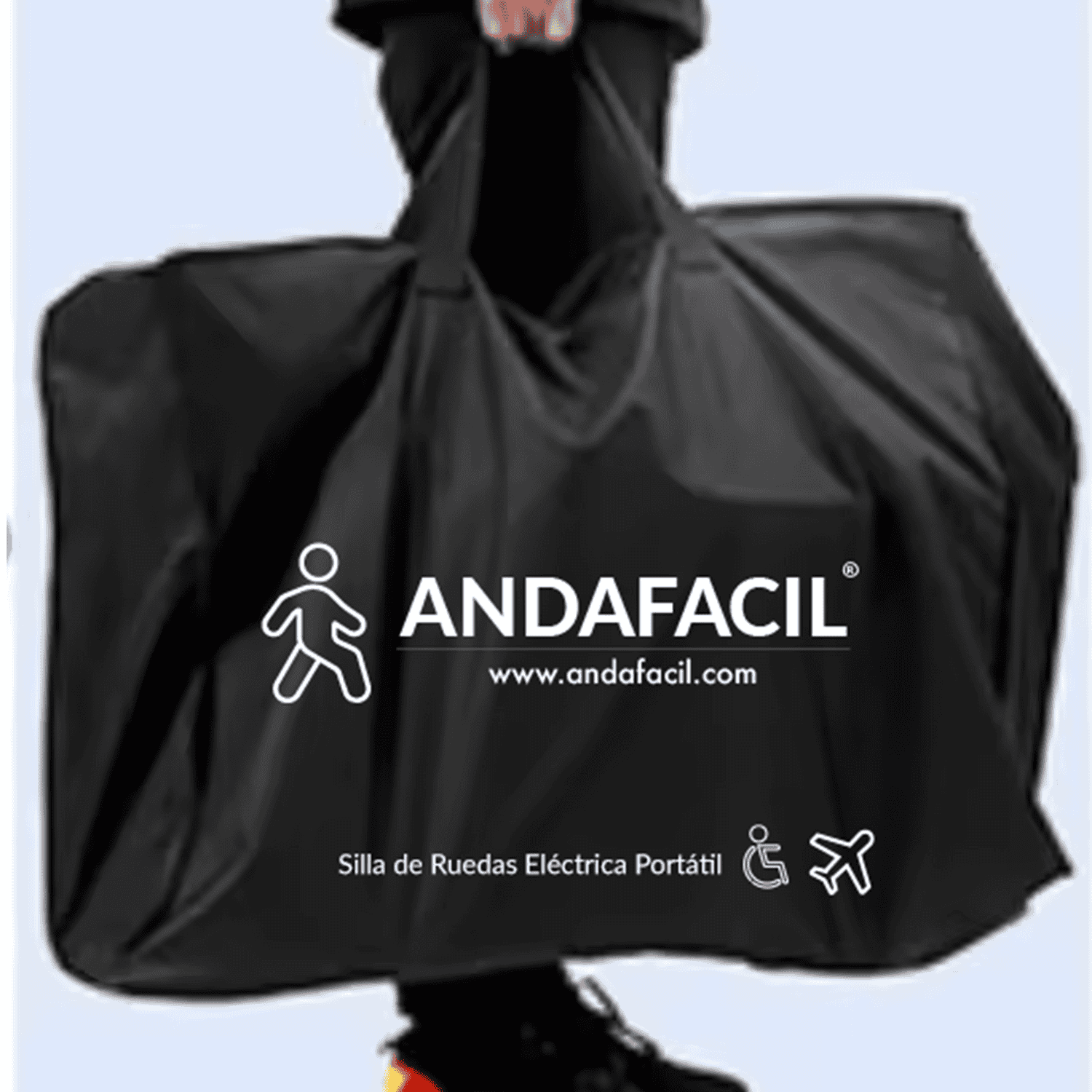 Andafacil® EasyGo Silla de Ruedas Eléctrica Portátil para Viaje Ligera