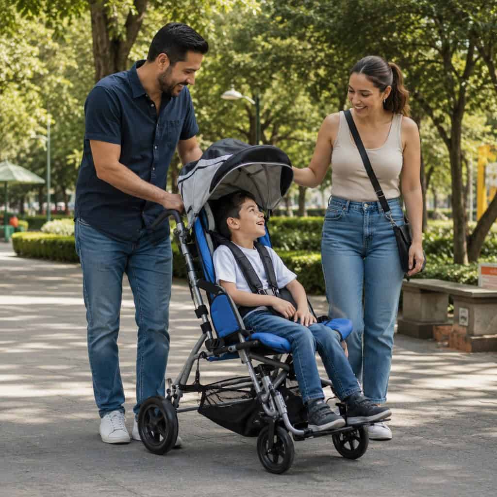 Andafacil® – Silla de Ruedas Postural Kid Pro para niños con PCI (Azul)