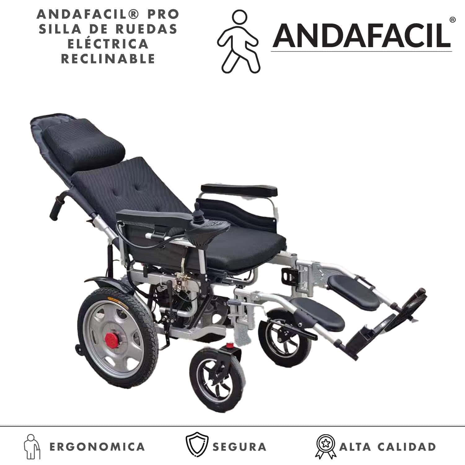Andafacil® Pro – Silla de Ruedas Electrica | Moderna, Reclinable