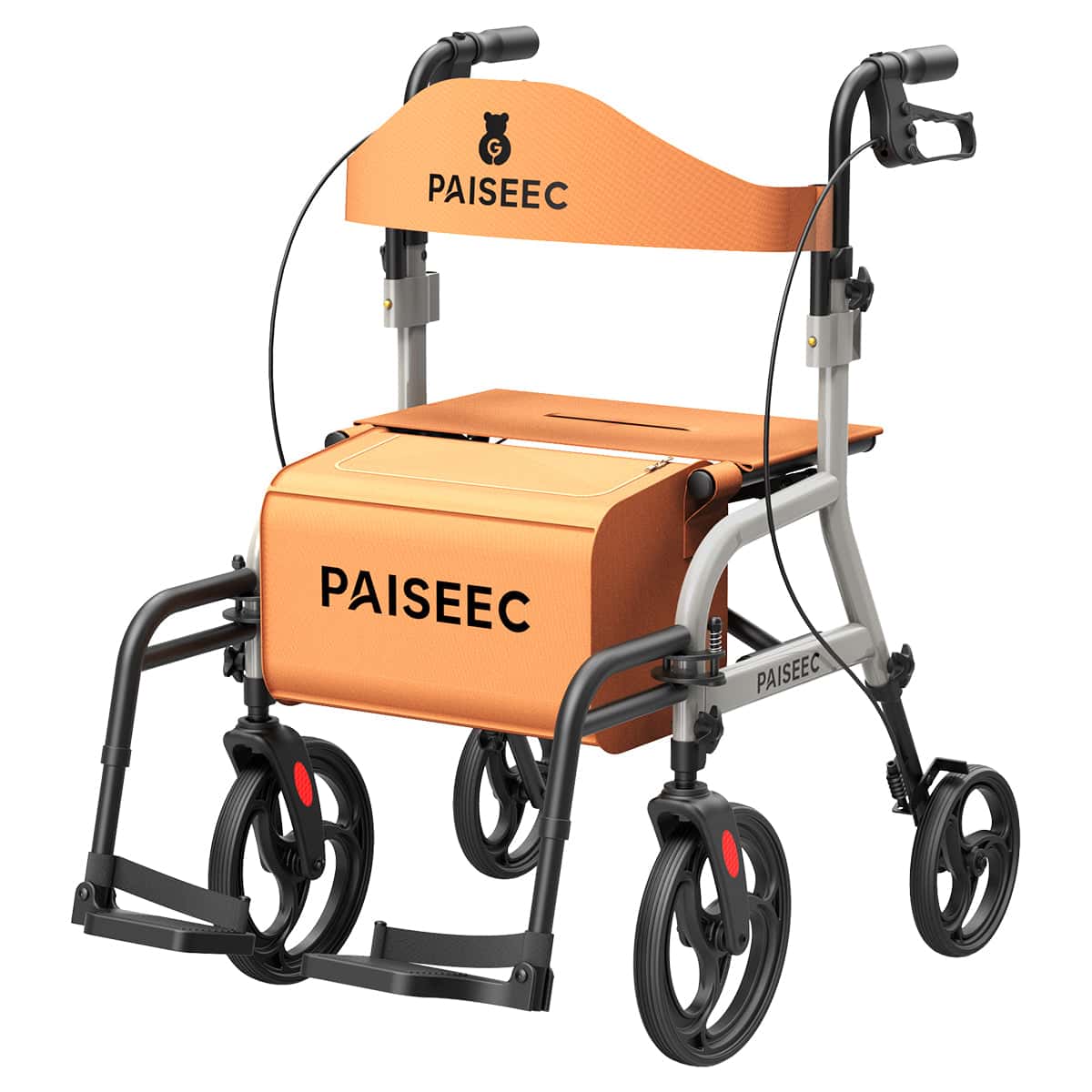 Paiseec R1 – Andadera Rollator 2 en 1 con Asiento 1
