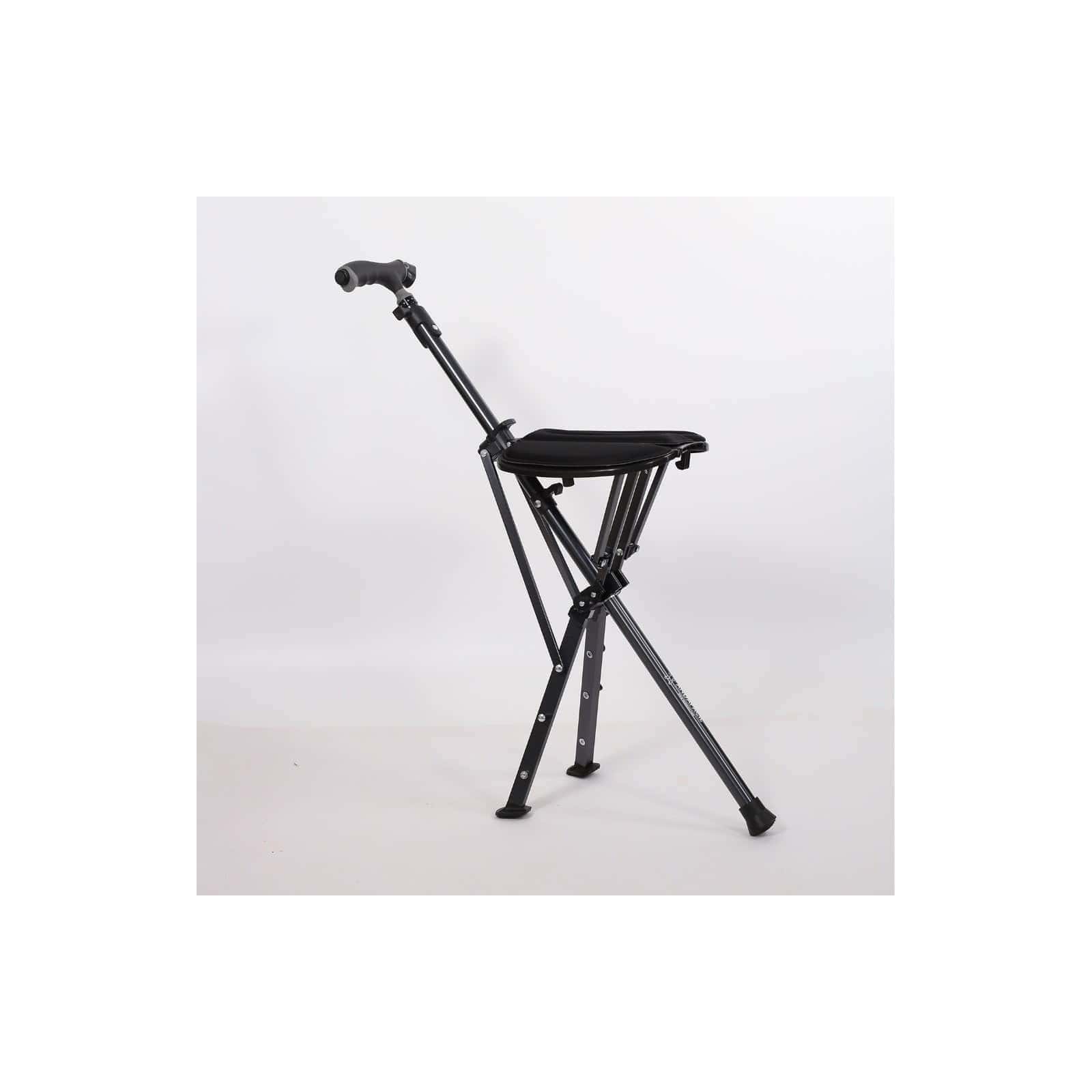 Andafacil® EasyRest – Bastón Extra Fuerte Plegable con Asiento y Luz