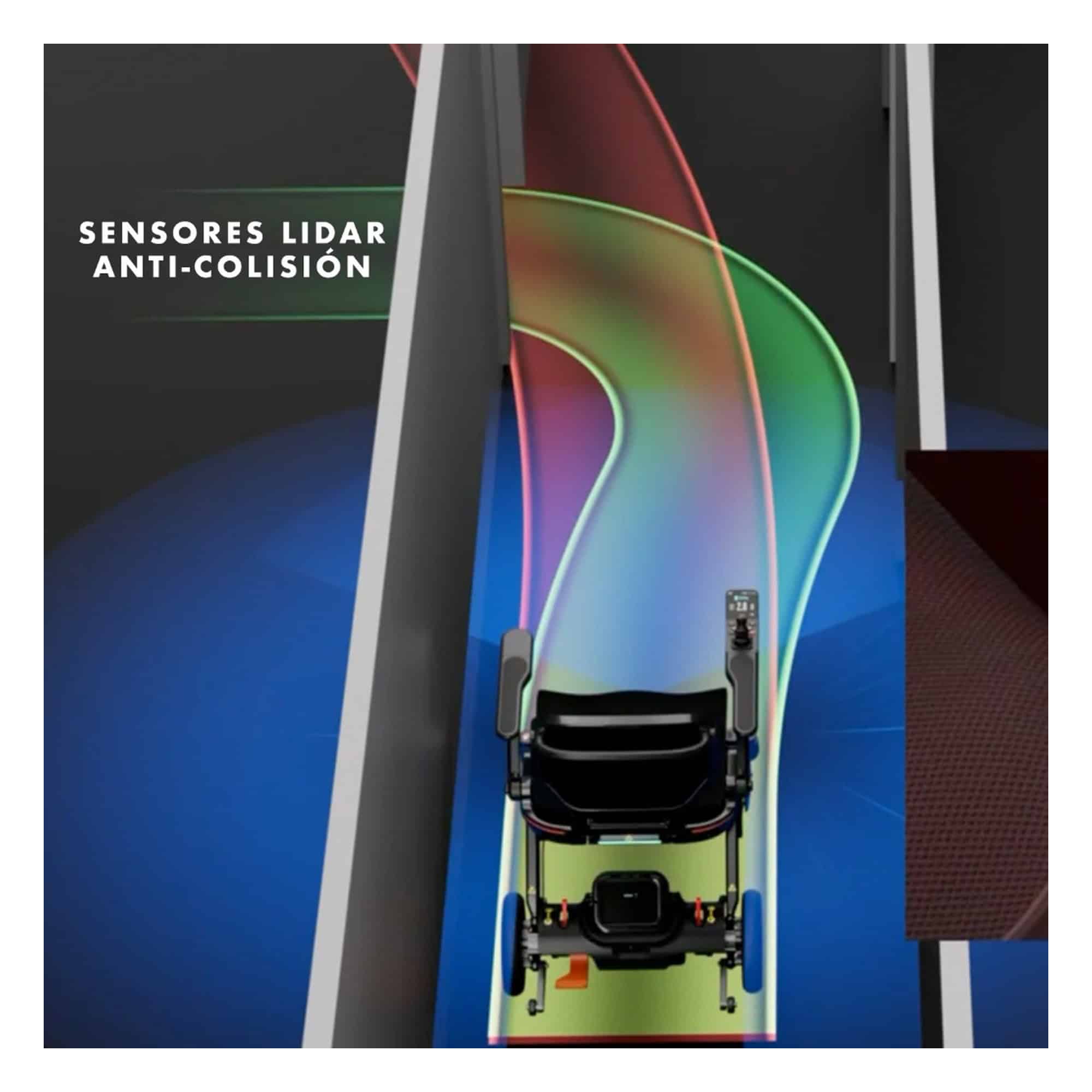 Andafacil® iMove – A·iMove – Silla de Ruedas Eléctrica Inteligente | Plegable, Asistencia LiDAR, Cámara Trasera y App