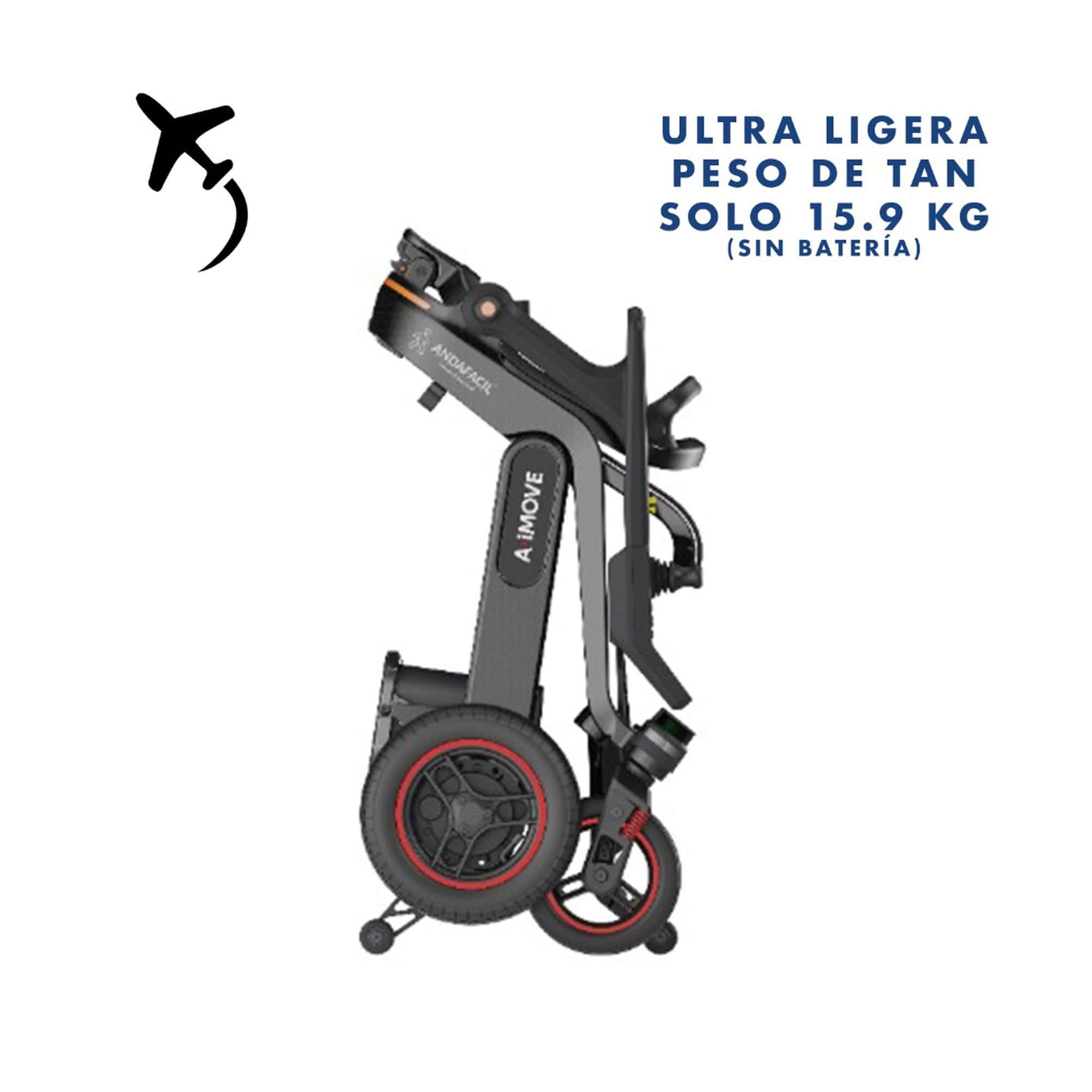 Andafacil® iMove – A·iMove – Silla de Ruedas Eléctrica Inteligente | Plegable, Asistencia LiDAR, Cámara Trasera y App