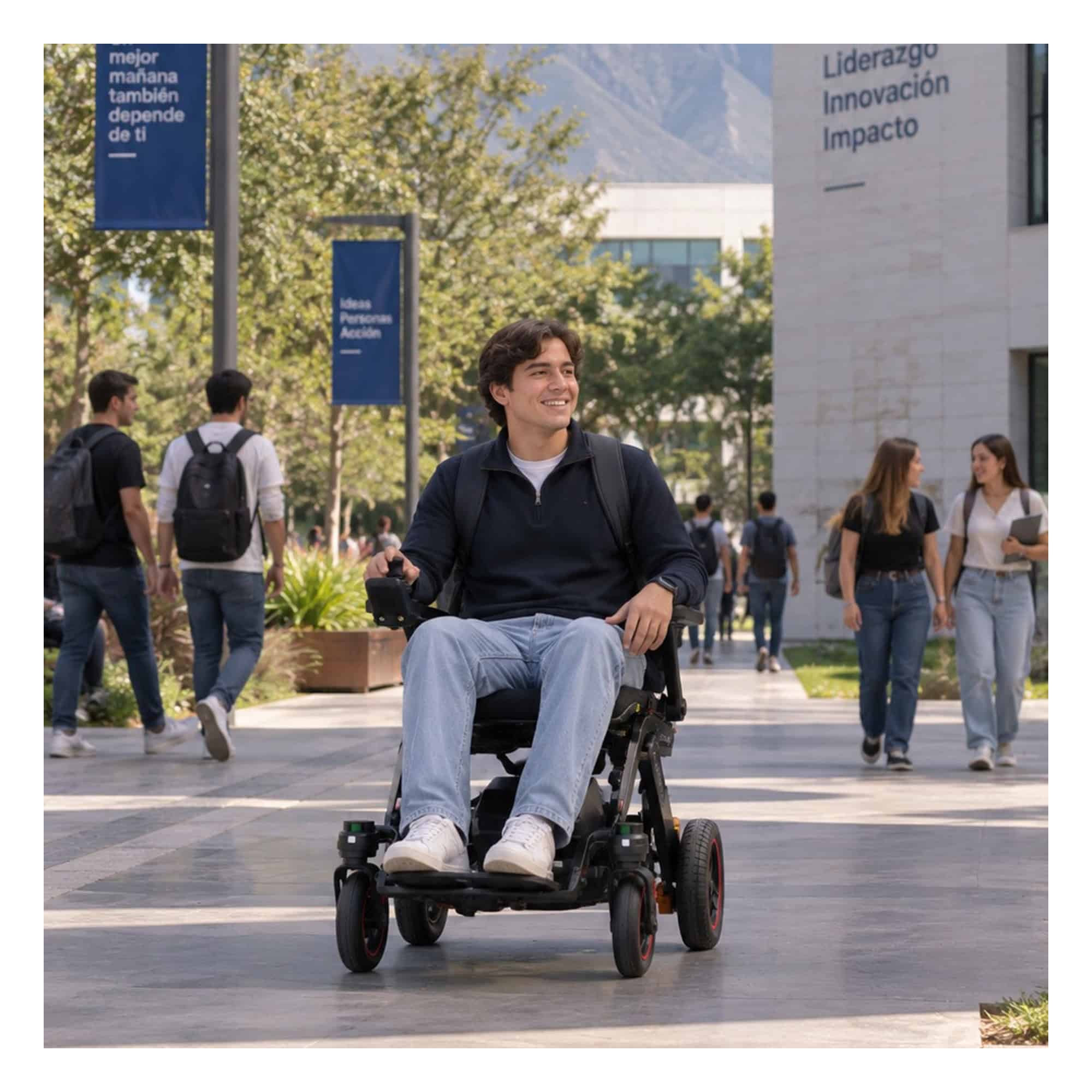 Andafacil® iMove – A·iMove – Silla de Ruedas Eléctrica Inteligente | Plegable, Asistencia LiDAR, Cámara Trasera y App