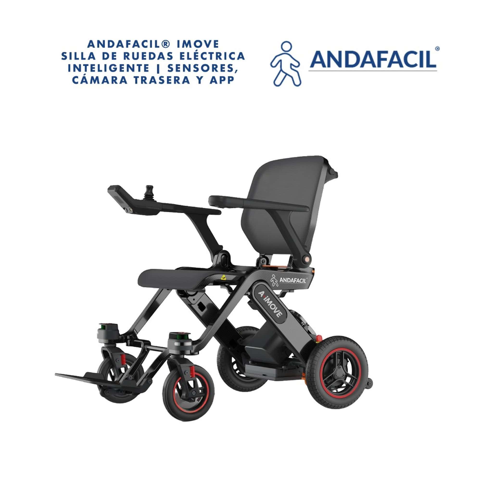 Andafacil® iMove – A·iMove – Silla de Ruedas Eléctrica Inteligente | Plegable, Asistencia LiDAR, Cámara Trasera y App