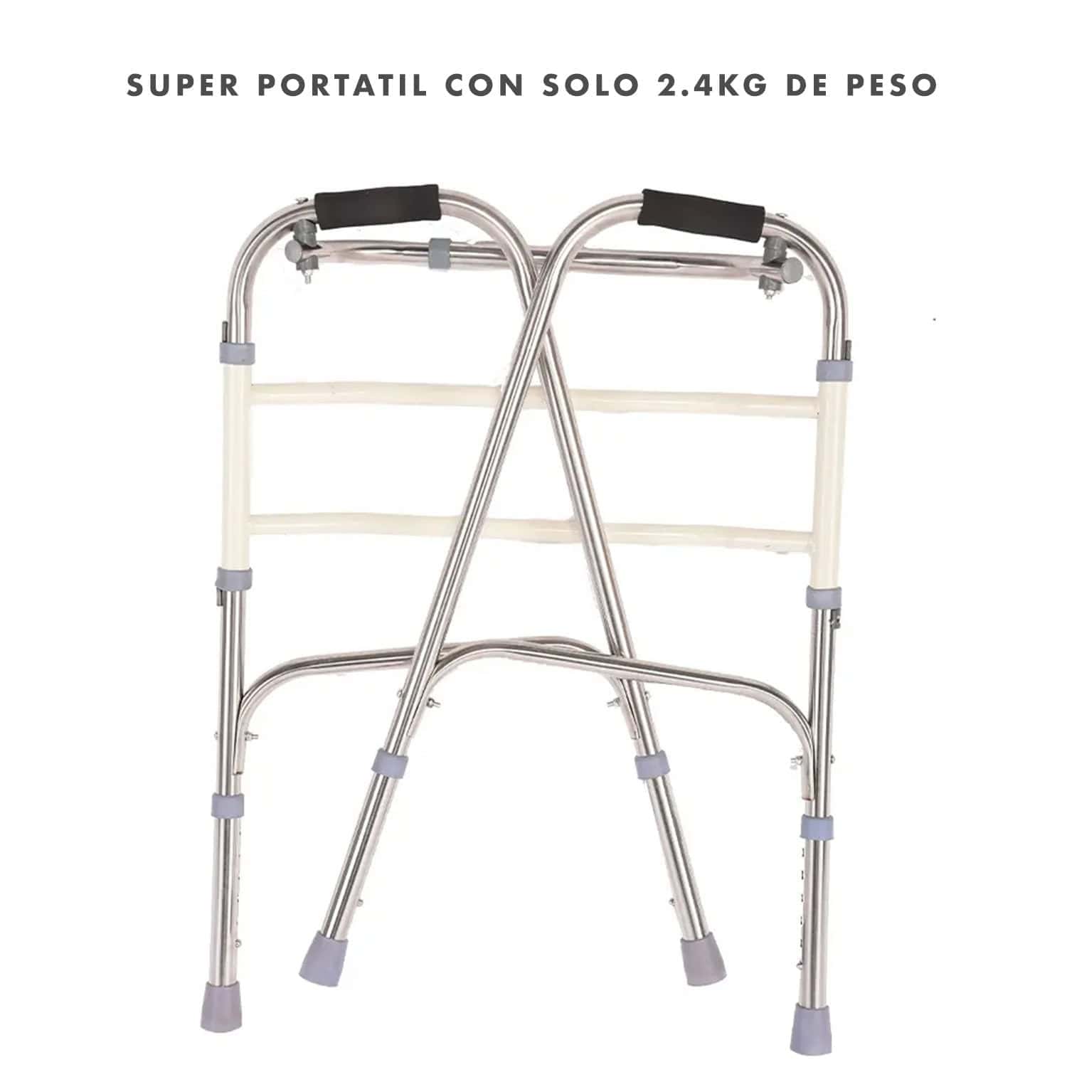 Andadera Ortopedica de Acero para Adulto Andafacil® | Portatil, Plegable, Reforzada